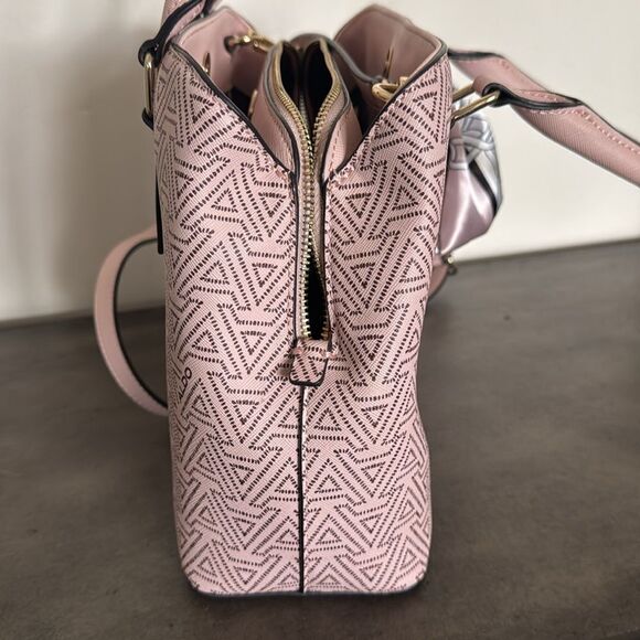 Aldo Pink Vegan Leather Elegant Satchel Handbag Crossbody Purse with Scarf NWOT - Picture 5 of 16